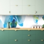 Preview: Küchenrückwand Blaue Orchidee