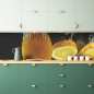 Preview: Küchenrückwand Orangen Splash