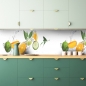 Preview: Küchenrückwand Orange Limette Splash