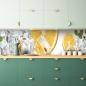Mobile Preview: Küchenrückwand Eiswürfel Orange