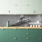 Preview: Küchenrückwand Monochrom Eiffelturm