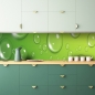 Preview: Küchenrückwand Grüne Luftblasen