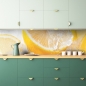 Preview: Küchenrückwand Orange Eiswürfel