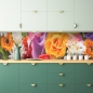 Mobile Preview: Küchenrückwand Bunte Blumenstrauß