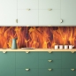Preview: Küchenrückwand Feuerflamme