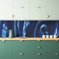 Mobile Preview: Küchenrückwand Blaue Rose