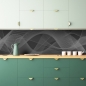Preview: Küchenrückwand Monochrom Welle