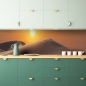 Preview: Küchenrückwand Wüste Sonnenlicht