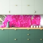 Preview: Küchenrückwand Pinke Nelken Blumen