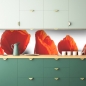 Mobile Preview: Küchenrückwand Rote Mohnblumen