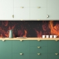 Preview: Küchenrückwand Flammen Feuer