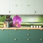Mobile Preview: Küchenrückwand Bambus Orchidee