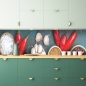 Preview: Küchenrückwand Paprika Knoblauch