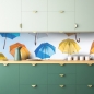 Mobile Preview: Küchenrückwand Bunte Regenschirme