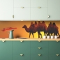 Preview: Küchenrückwand Kamele Wüste