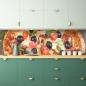 Preview: Küchenrückwand Pizza Oliven