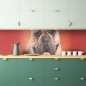 Mobile Preview: Küchenrückwand Mops Hund
