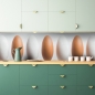 Preview: Küchenrückwand Braun Weiße Eier