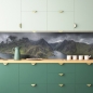 Preview: Küchenrückwand Berge bei Nacht