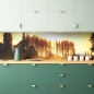 Preview: Küchenrückwand Bäume Sonnenlicht
