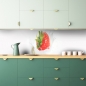 Mobile Preview: Küchenrückwand Erdbeer Milch