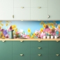 Mobile Preview: Küchenrückwand Blumenparadies