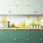 Preview: Küchenrückwand Gelbe Blümchen