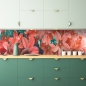 Preview: Küchenrückwand Rote Blumenpracht