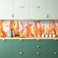 Preview: Küchenrückwand Feuer Abstrakt