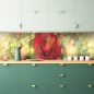 Preview: Küchenrückwand Pfingst Rose