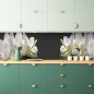 Mobile Preview: Küchenrückwand Orchideen Nacht