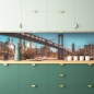 Preview: Küchenrückwand Wolkenkratzer Brücke
