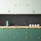 Mobile Preview: Küchenrückwand Hexagon Design