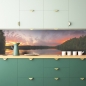 Preview: Küchenrückwand Sonnenuntergang See