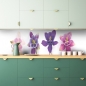 Preview: Küchenrückwand Exotische Blumen