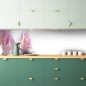 Mobile Preview: Küchenrückwand Gestreifte Orchideen