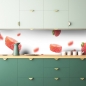 Preview: Küchenrückwand Erdbeer Scheiben
