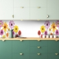 Preview: Küchenrückwand Bunte Blumen