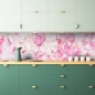 Preview: Küchenrückwand Rosen Blätter