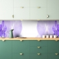Preview: Küchenrückwand Lila Blumen Design