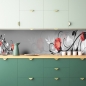 Preview: Küchenrückwand Rosen Abstrakt