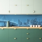 Preview: Küchenrückwand Brücke Wolkenkratzer