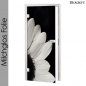 Preview: glastür folie blickdicht Schwarz Weiß Blume Maßanfertigung