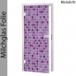 Preview: Glastür Folie Purple Mosaic Maßanfertigung