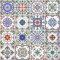 Preview: Glastür Folie Antique Tiles