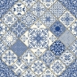 Preview: Glastür Folie Patchwork Mosaik Design