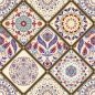 Preview: Glastür Folie Orientalische Patchwork Dekoration