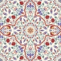 Preview: Glastür Folie Orientalische Patchwork Fliese