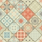 Preview: Glastür Folie Patchwork Mix Color