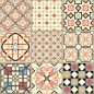 Preview: Glastür Folie Creative Patchwork